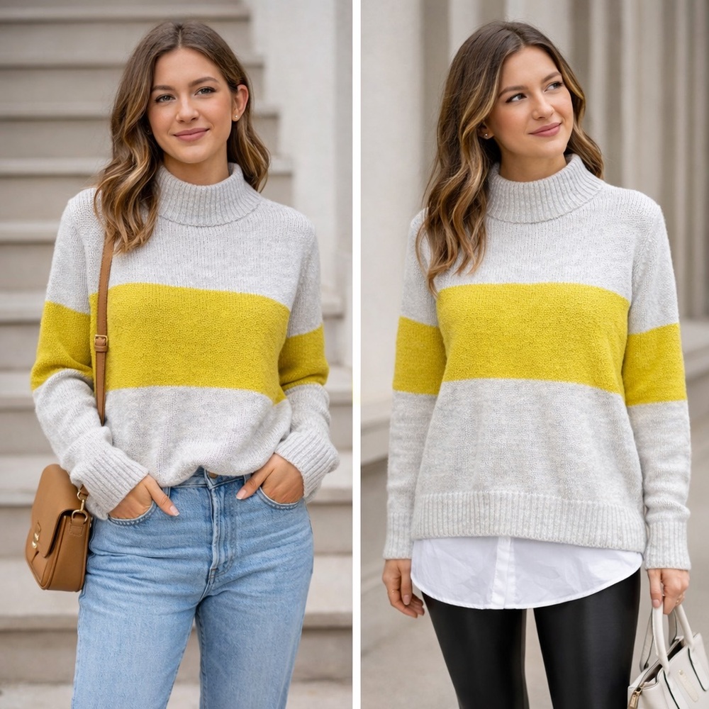Aerie Color Block Sweater